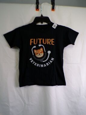 Gildan Baby Toddler T-Shirt Future Veterinarian Graphic Youth XS Black